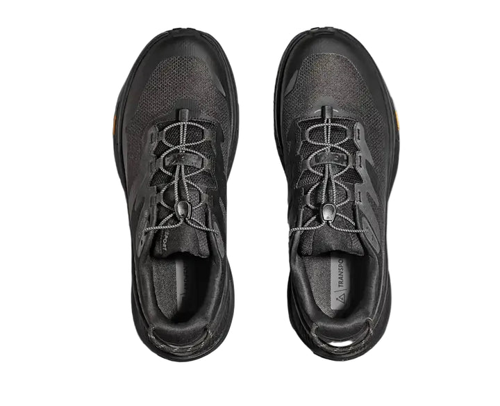 hoka transport gtx wide men's | black/black