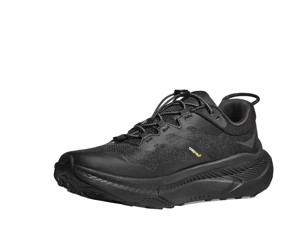 hoka transport gtx wide men's | black/black