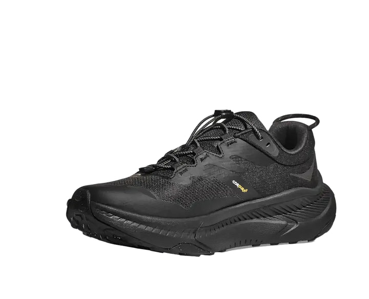 hoka transport gtx wide men's | black/black