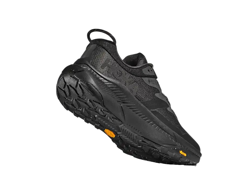 hoka transport gtx wide men's | black/black