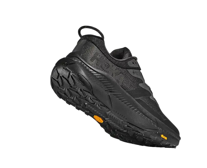 hoka transport gtx wide men's | black/black
