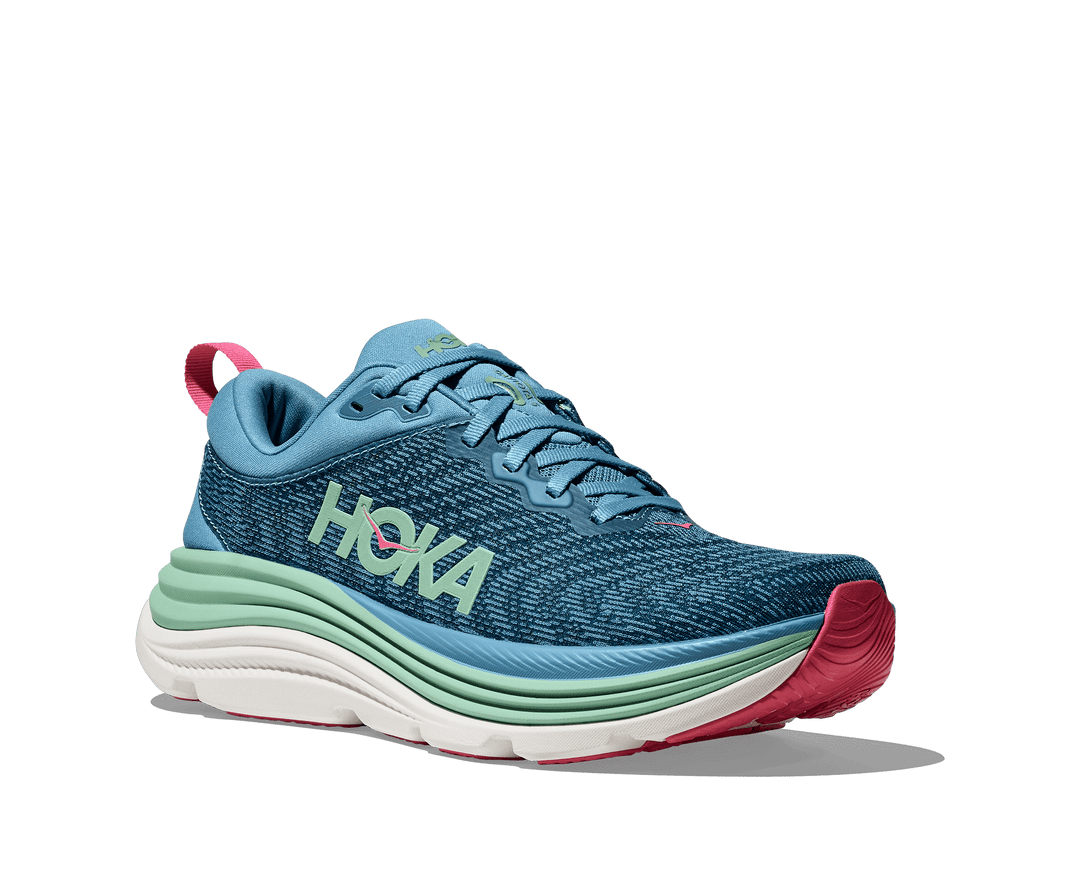 hoka gaviota 5 women's | alpine blue/jadeite