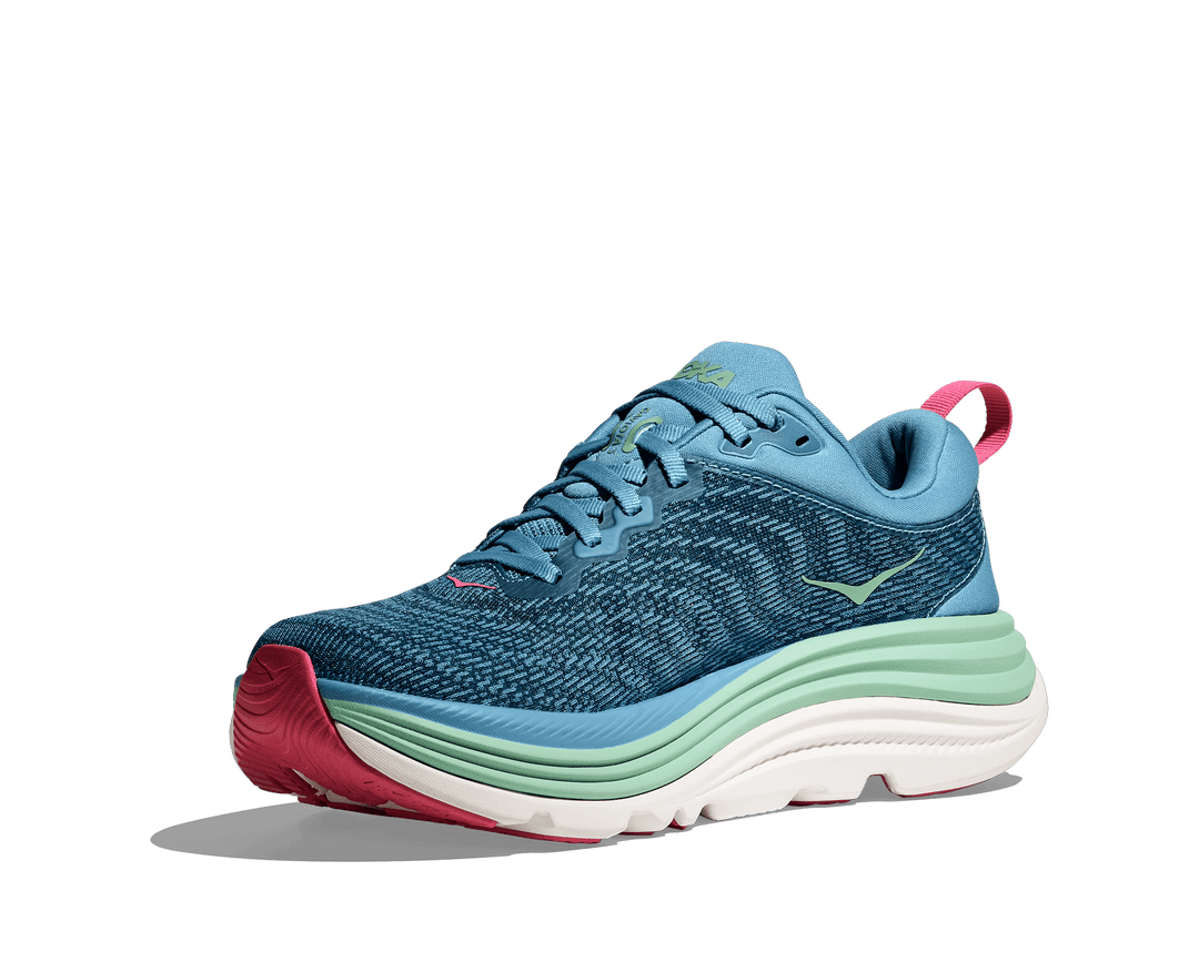 hoka gaviota 5 women's | alpine blue/jadeite