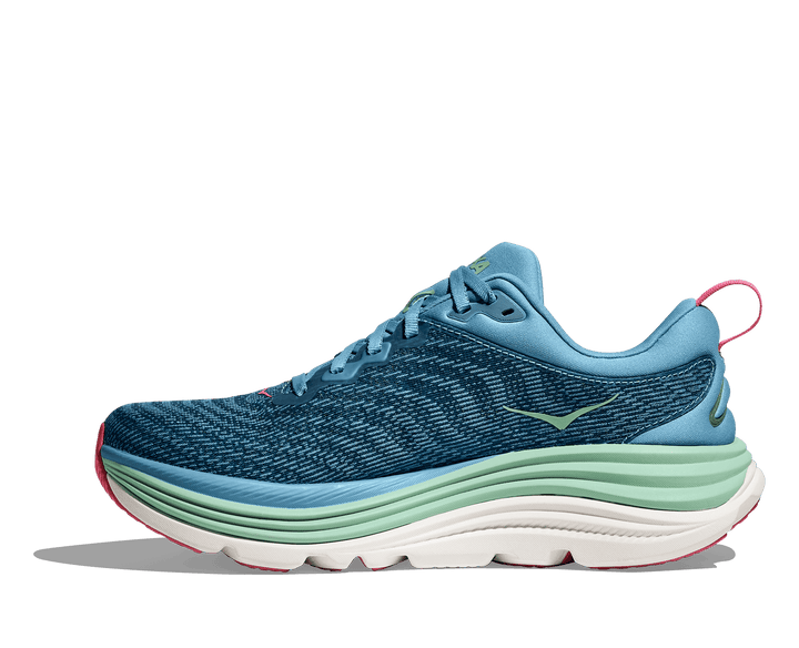 hoka gaviota 5 women's | alpine blue/jadeite