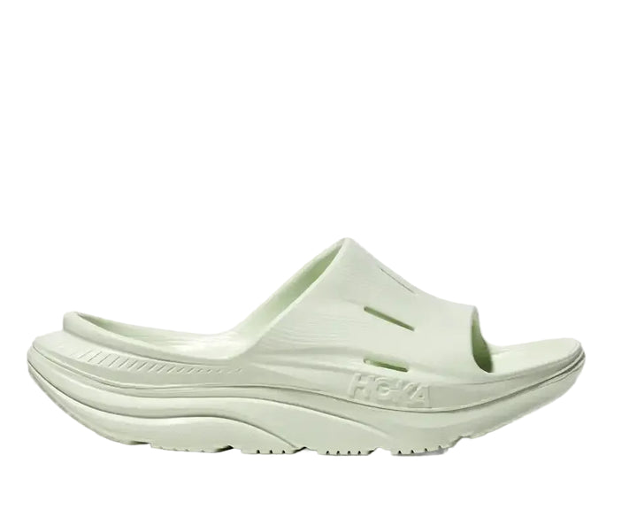 hoka ora recovery slide 3 | sea glass / sea glass