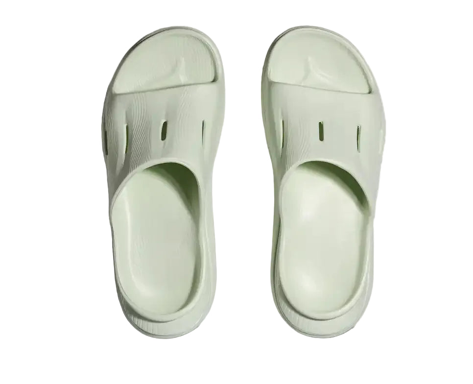 hoka ora recovery slide 3 | sea glass / sea glass