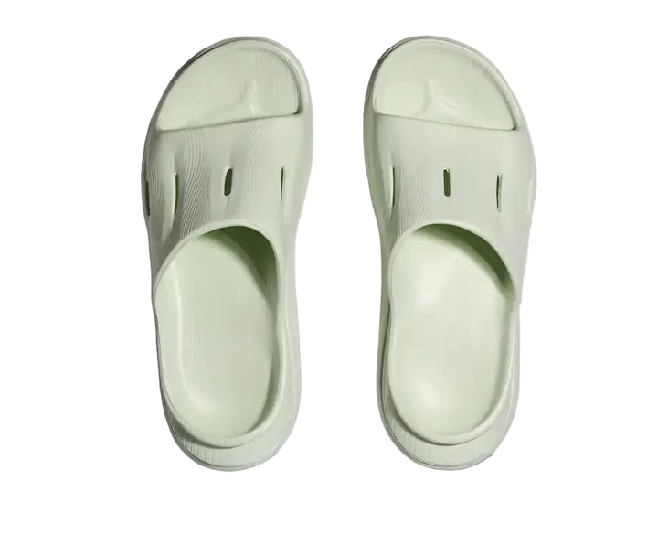 hoka ora recovery slide 3 | sea glass / sea glass