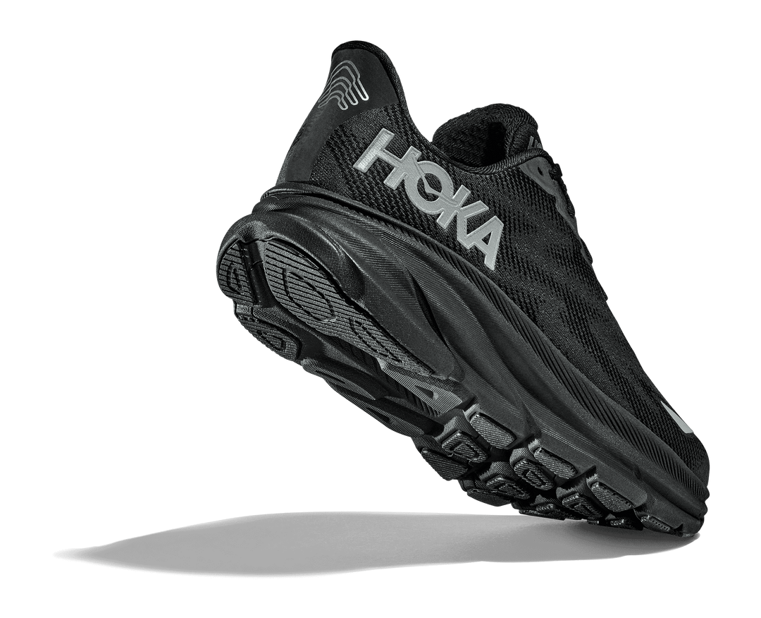 hoka clifton 9 gtx men's | black/black