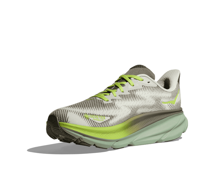 hoka clifton 9 gtx men's | slate / aloe vera