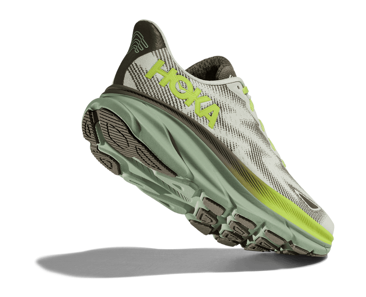 hoka clifton 9 gtx men's | slate / aloe vera