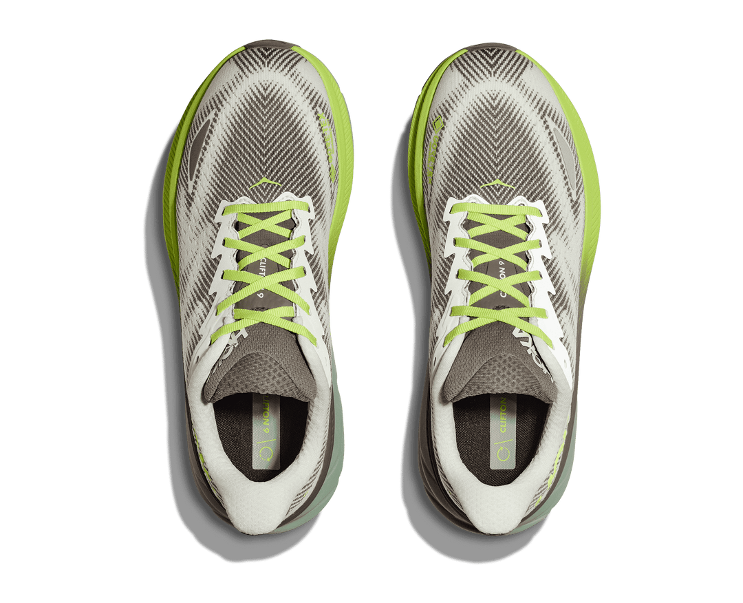 hoka clifton 9 gtx men's | slate / aloe vera