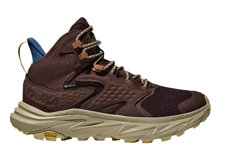 hoka anacapa 2 mid gtx men's | walnut / oyster mushroom