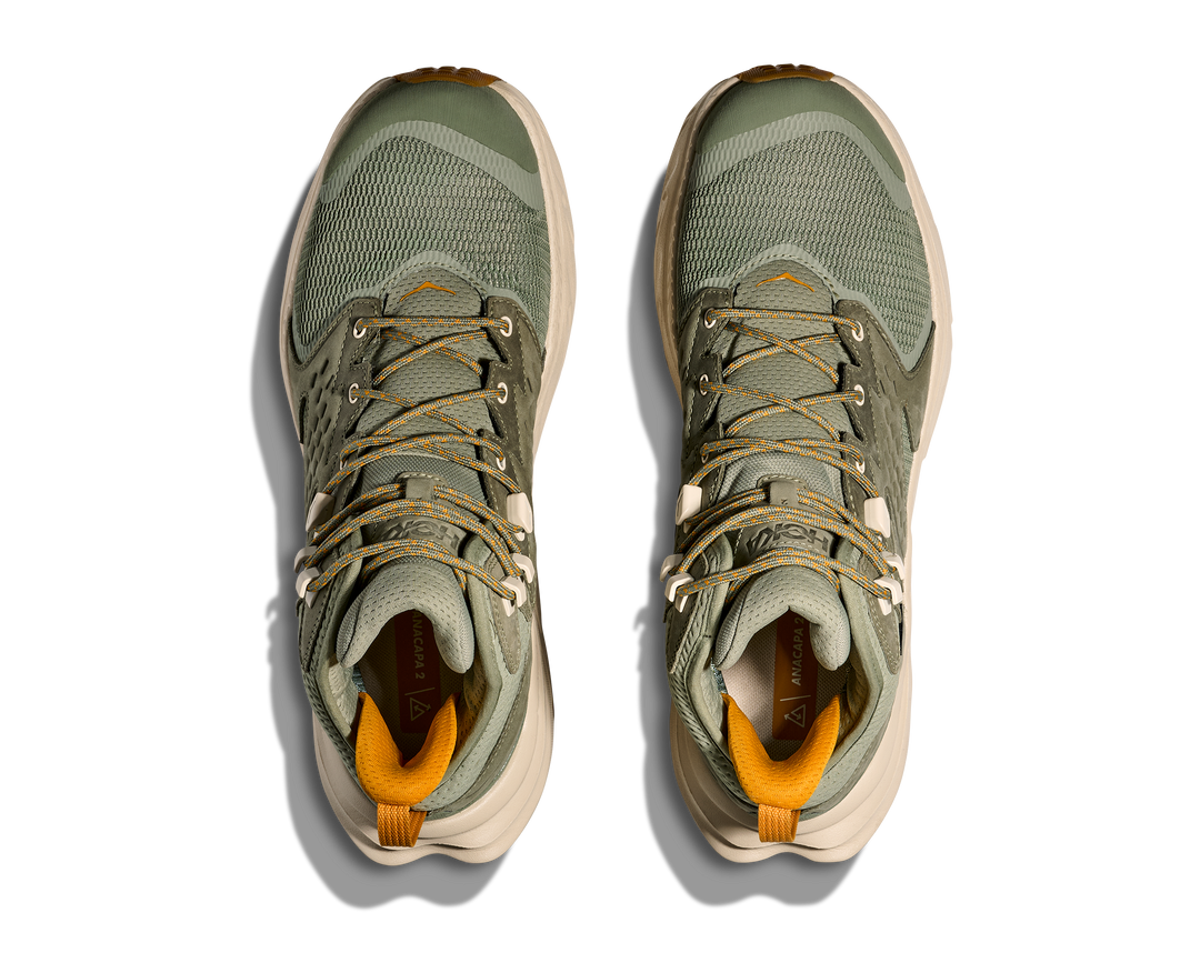 hoka anacapa 2 mid gtx men's | sea moss/oat milk