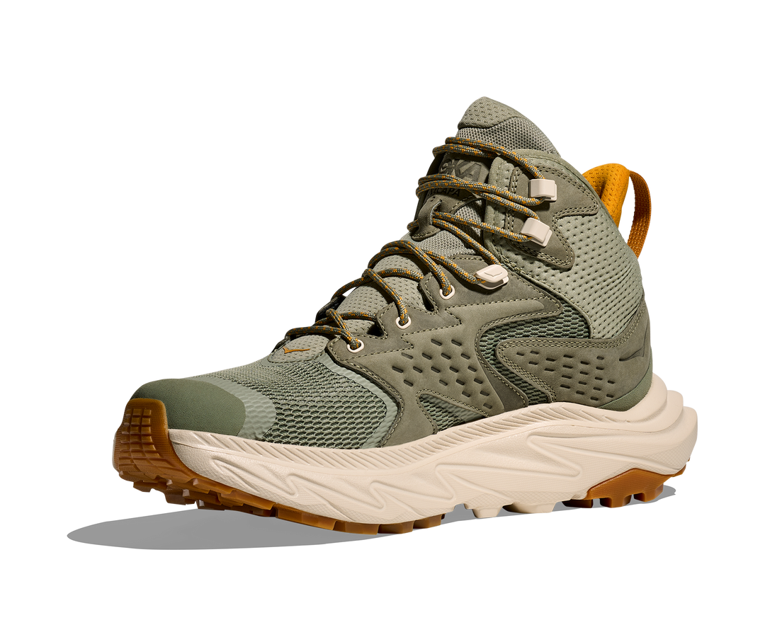 hoka anacapa 2 mid gtx men's | sea moss/oat milk