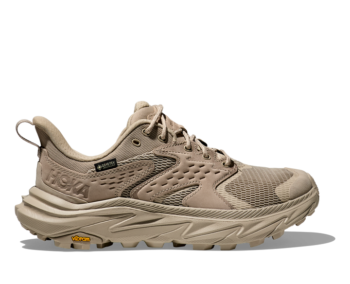 hoka anacapa 2 low gtx women's | raw linen oat milk