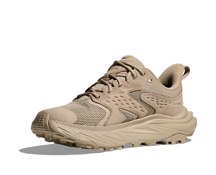 hoka anacapa 2 low gtx women's | raw linen oat milk