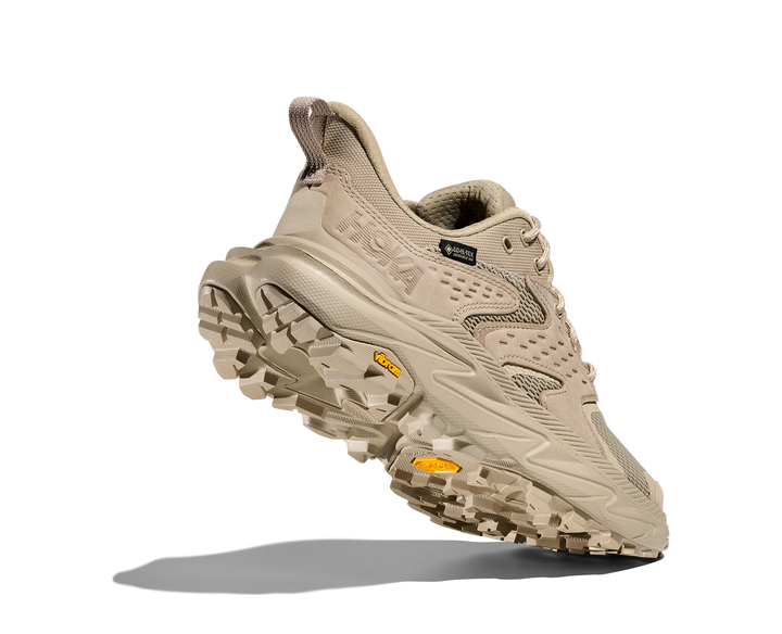 hoka anacapa 2 low gtx women's | raw linen oat milk