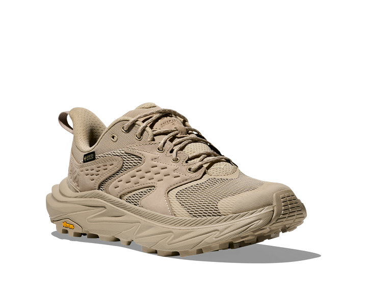 hoka anacapa 2 low gtx women's | raw linen oat milk