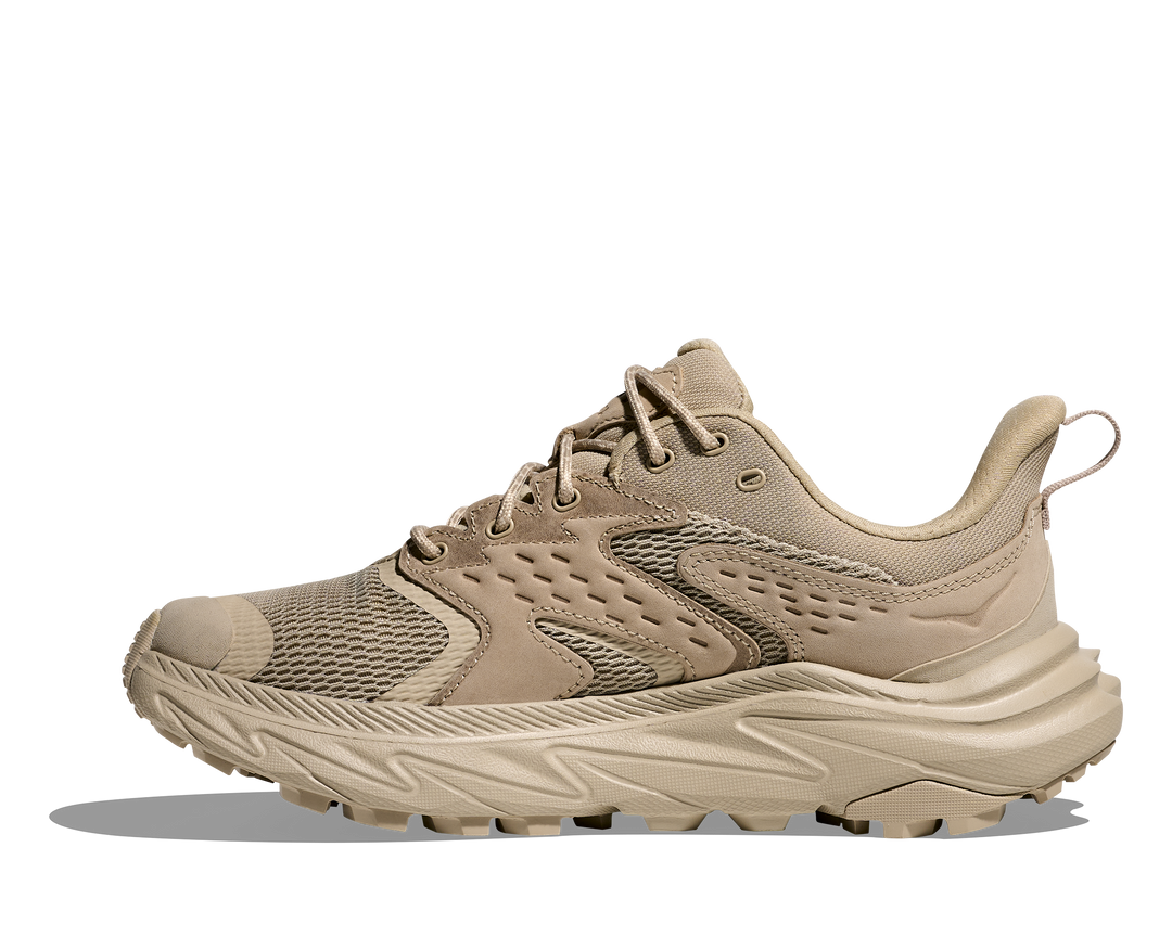 hoka anacapa 2 low gtx women's | raw linen oat milk