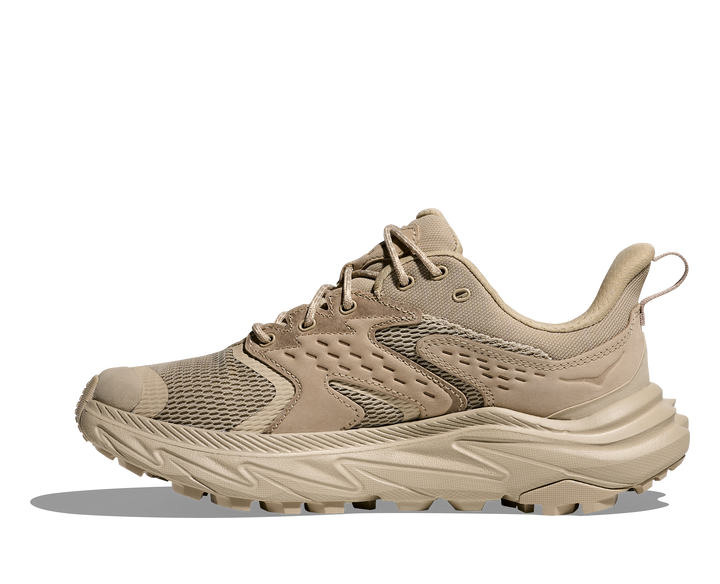 hoka anacapa 2 low gtx women's | raw linen oat milk
