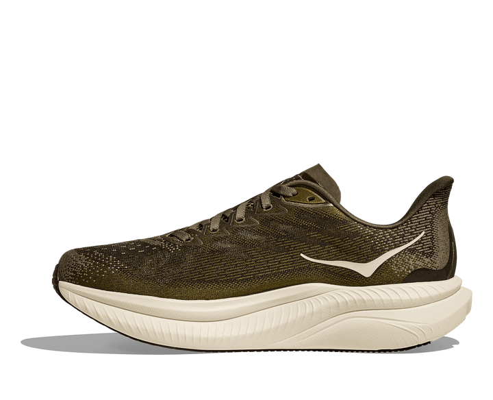 hoka mach 6 men's | ant olive/truffle salt