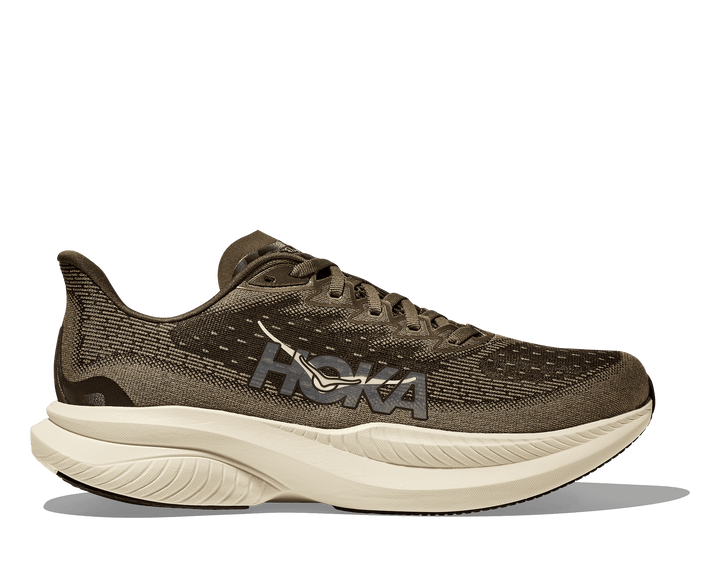 hoka mach 6 men's | ant olive/truffle salt