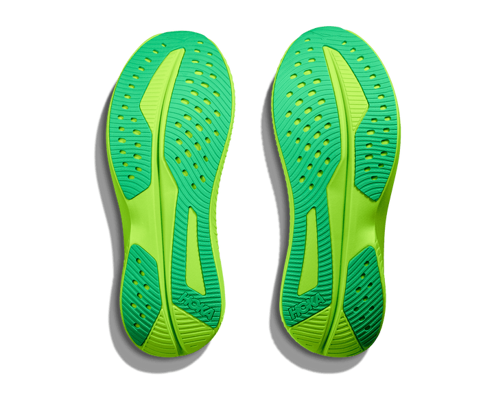 hoka mach 6 men's | white / neon lime