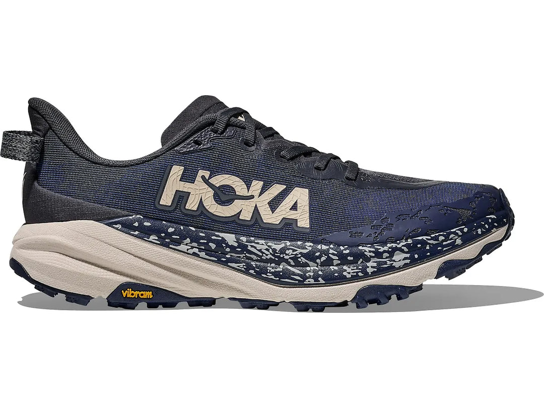 hoka speedgoat 6 men's | charcoal grey / midnight blue
