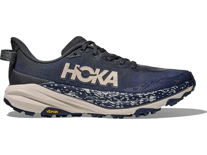 hoka speedgoat 6 men's | charcoal grey / midnight blue