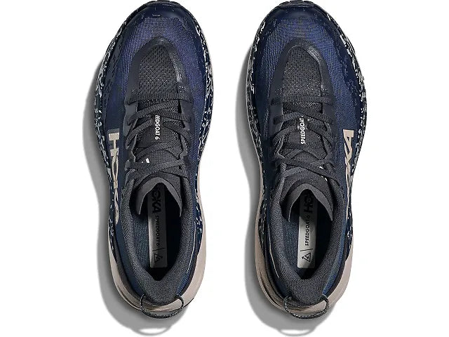 hoka speedgoat 6 men's | charcoal grey / midnight blue