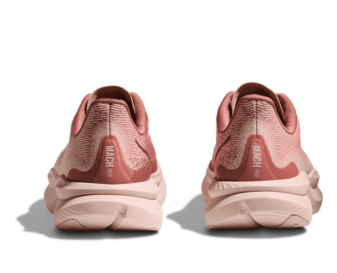 hoka mach 6 women's | rose latte / blush