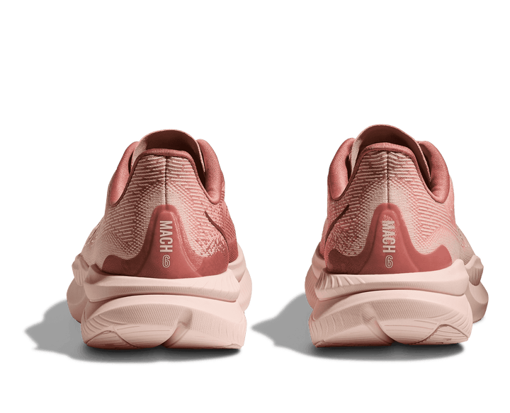 hoka mach 6 women's | rose latte / blush