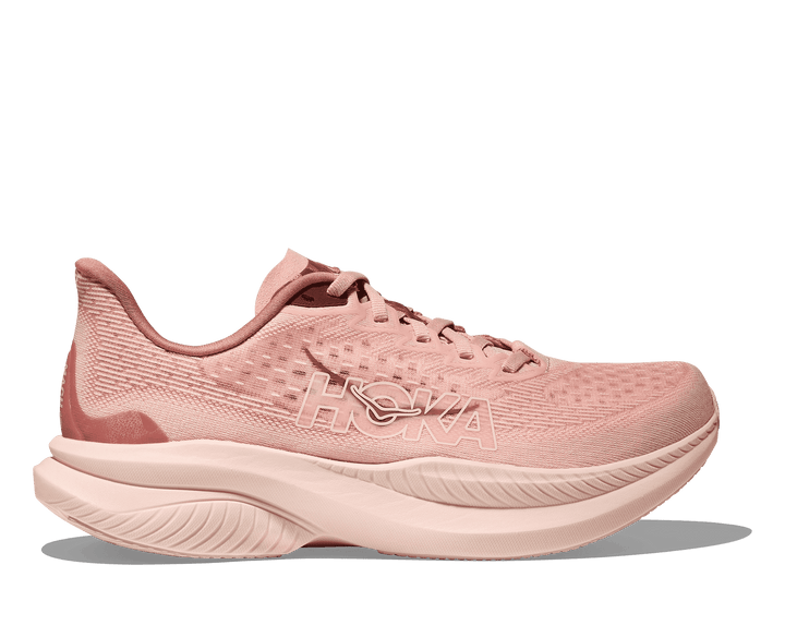 hoka mach 6 women's | rose latte / blush