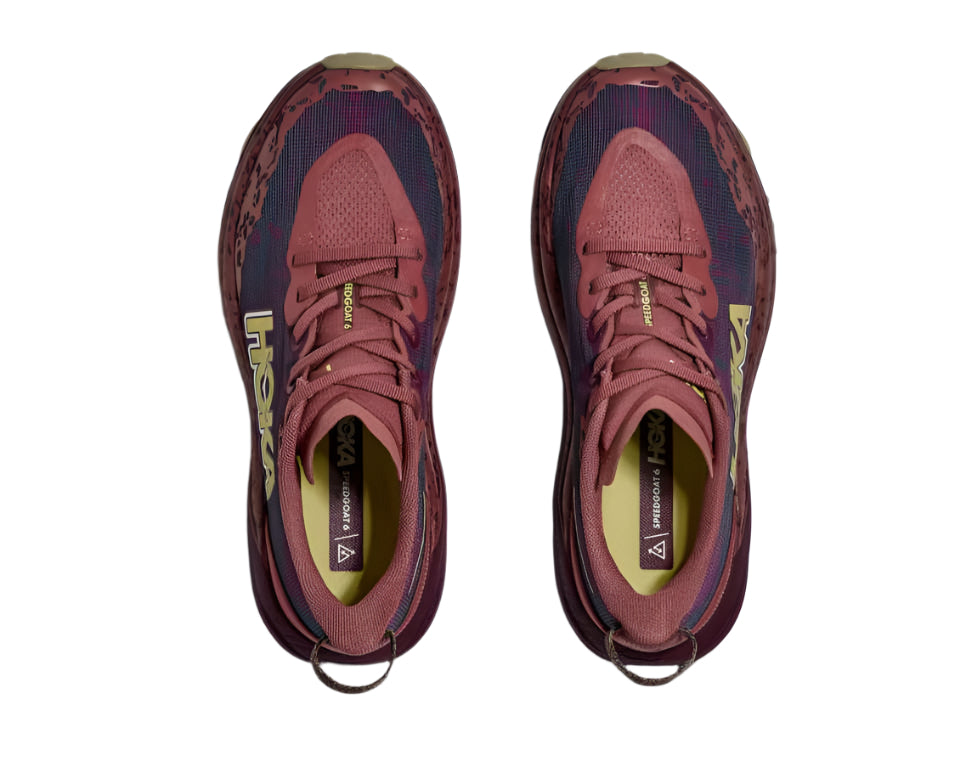 hoka speedgoat 6 women's | rouge / black cherry