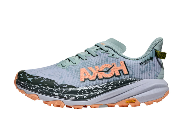 hoka speedgoat 6 gtx women's | jade/ash grey