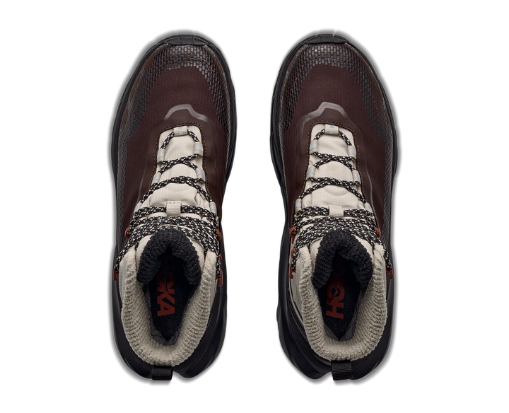 hoka kaha 2 frost gtx men's | river rock grey black
