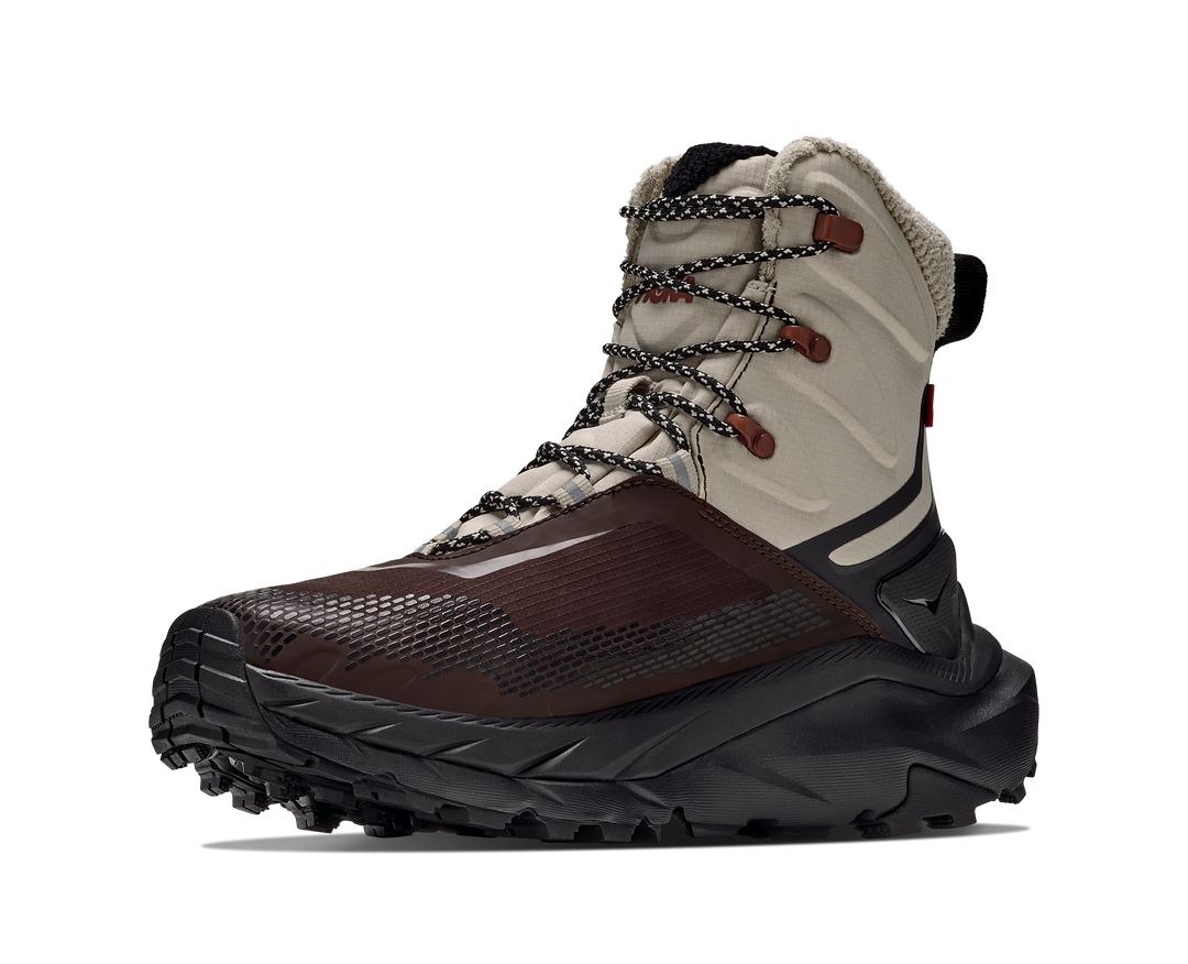 hoka kaha 2 frost gtx men's | river rock grey black