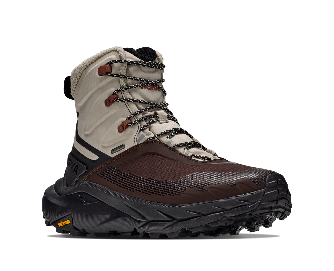 hoka kaha 2 frost gtx men's | river rock grey black