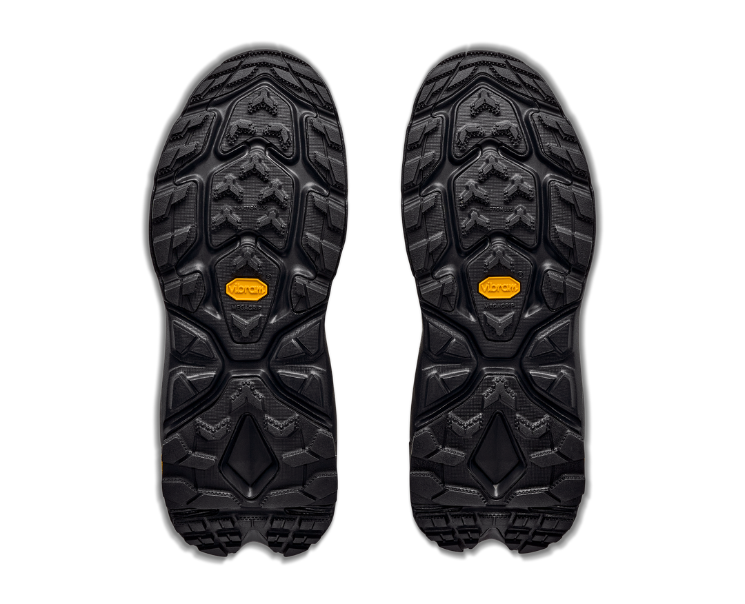 hoka kaha 2 frost gtx men's | river rock grey black