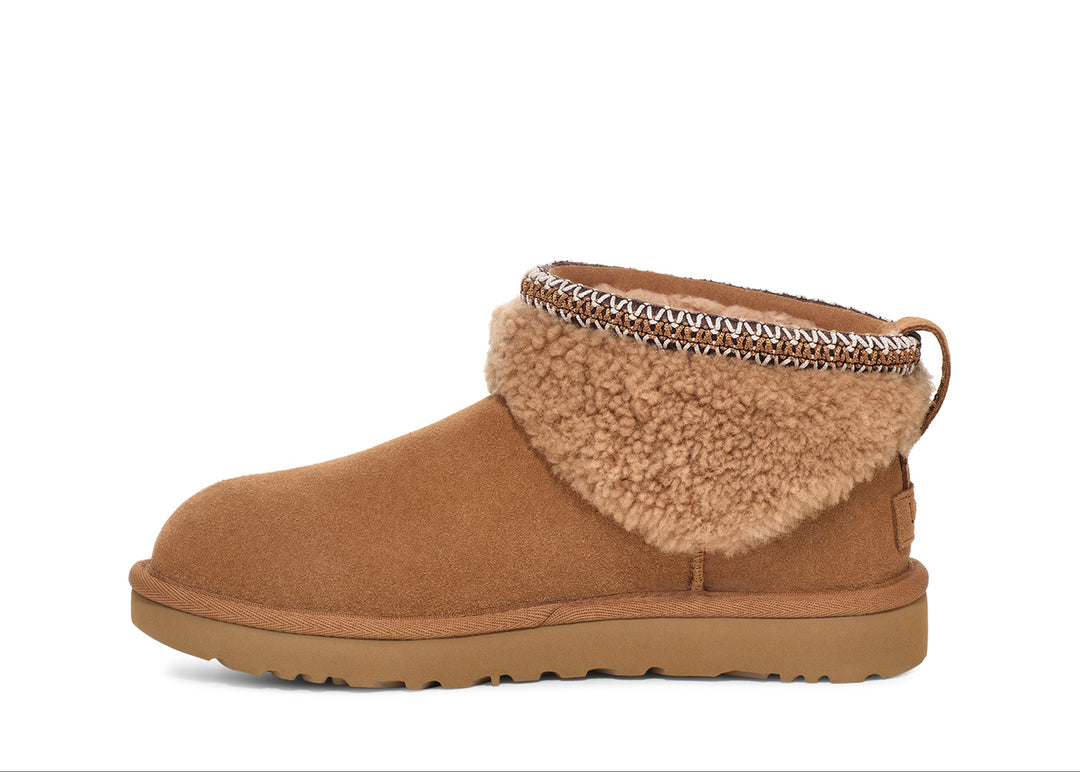 ugg classic ultra mini maxi curly women's | chestnut