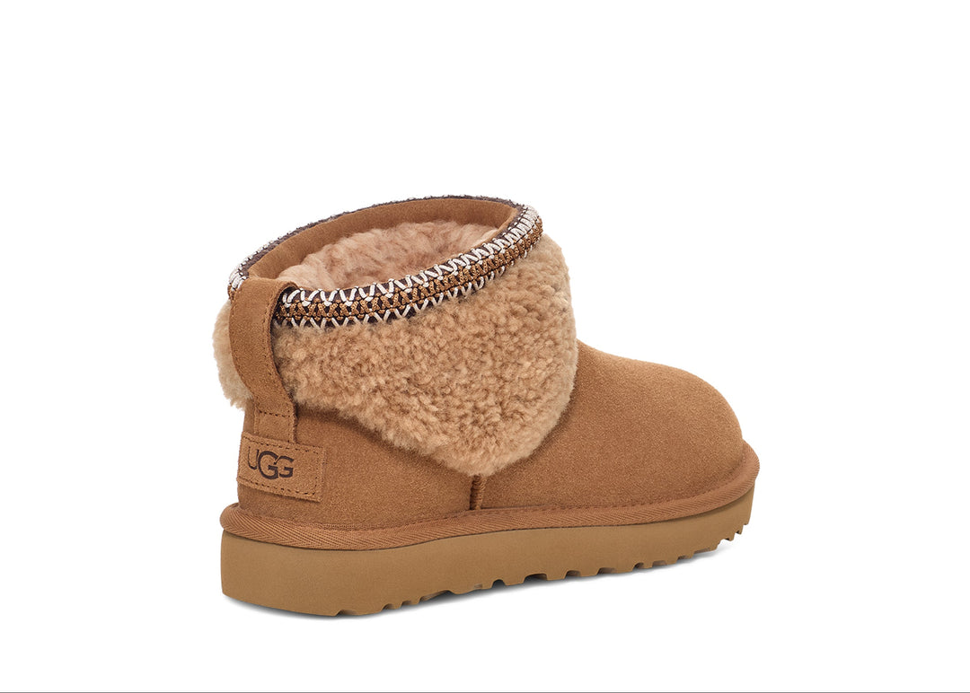 ugg classic ultra mini maxi curly women's | chestnut