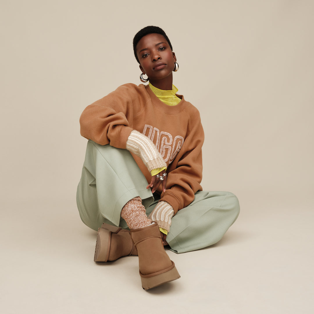 ugg classic ultra mini new heights women's | chestnut