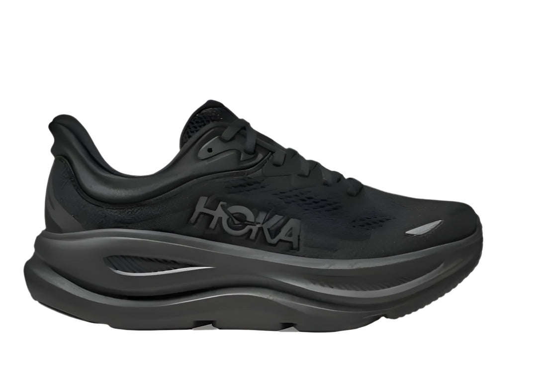 hoka bondi 9 wide men's | black/black