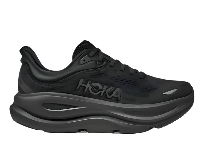 hoka bondi 9 wide men's | black/black