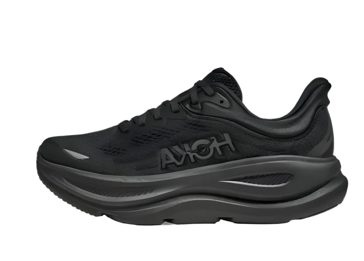 hoka bondi 9 wide men's | black/black
