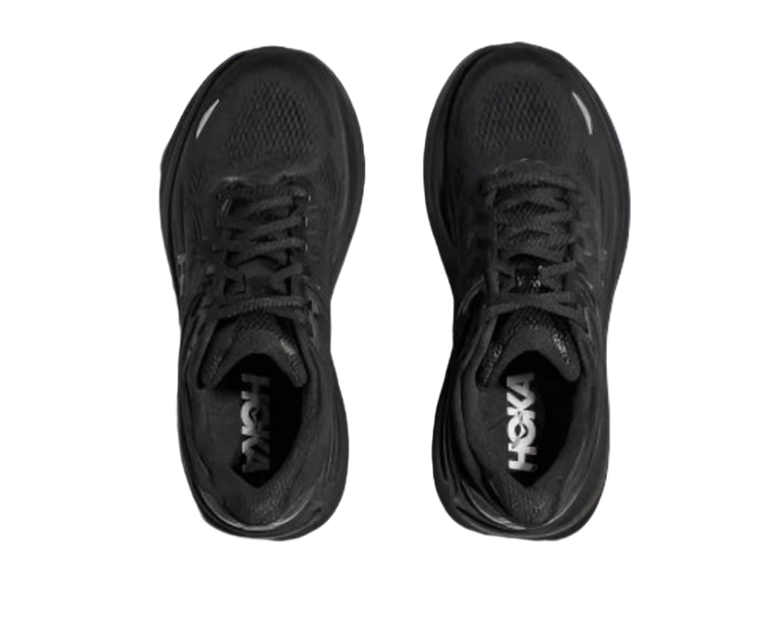 hoka bondi 9 wide men's | black/black