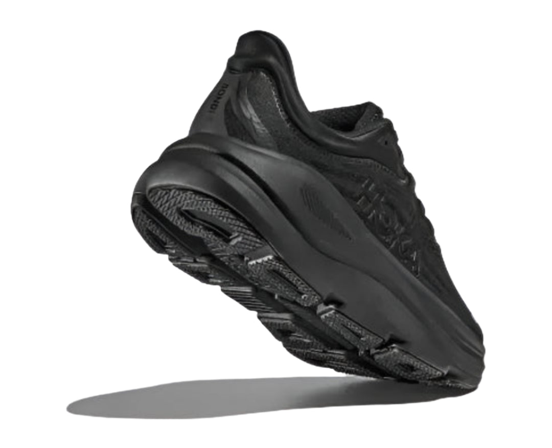 hoka bondi 9 wide men's | black/black
