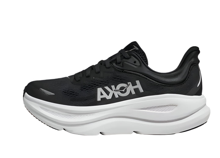 hoka bondi 9 wide men's | black/white