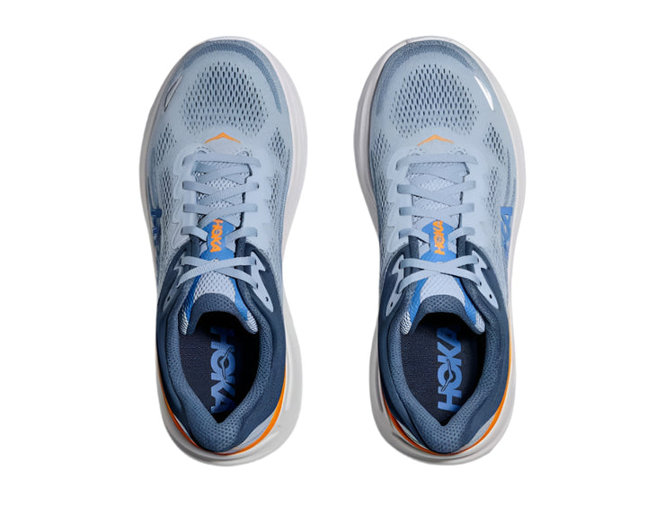 hoka bondi 9 wide men's | drizzle / downpour