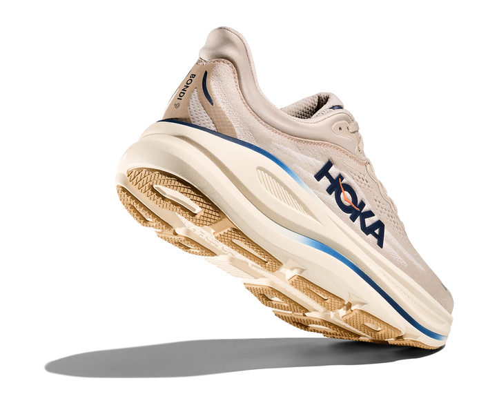 hoka bondi 9 men's | stucco / grout